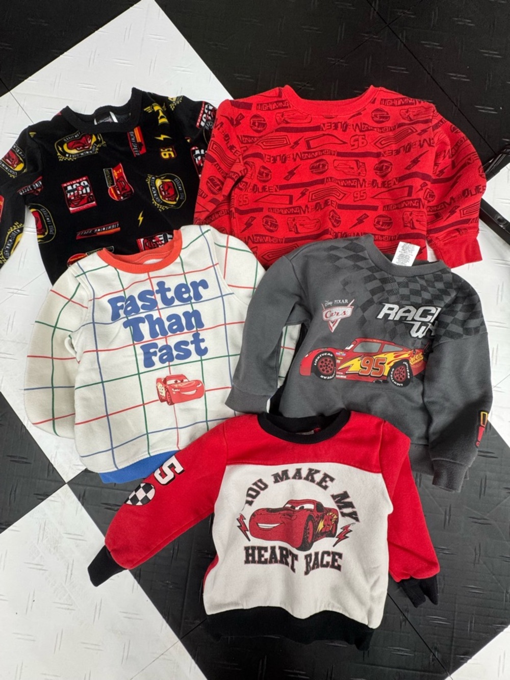 Disney Pixar Cars Graphic Sweatshirt Bundle